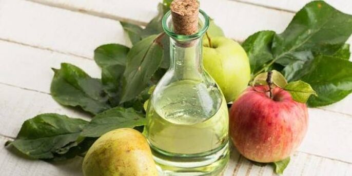 Vinagre de mazá para fungos nas unhas